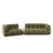 Sky Modulares 3-Sitzer Sofa, Linke Seite, aus Samt in Hellgrün (Casino Forest), 353x148 cm von Cosmopolitan Design – Bild 1
