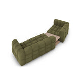 Sky Modulares 3-Sitzer Sofa, Linke Seite, aus Samt in Hellgrün (Casino Forest), 353x148 cm von Cosmopolitan Design – Bild 5