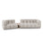 Sky Modulares 3-Sitzer Sofa, Linke Seite, aus Samt in Leichtes Beige (Casino Pearl), 353x148 cm von Cosmopolitan Design – Bild 1