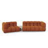 Sky Modulares 3-Sitzer Sofa, Linke Seite, aus Samt in Terrakotta (Casino Terracota), 353x148 cm von Cosmopolitan Design – Bild 1