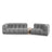 Sky Modulares 3-Sitzer Sofa, Rechte Seite, aus Samt, 353x148 cm von Cosmopolitan Design – Bild 1