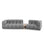 Sky Modulares 3-Sitzer Sofa, Rechte Seite, aus Samt, 353x148 cm von Cosmopolitan Design – Bild 1