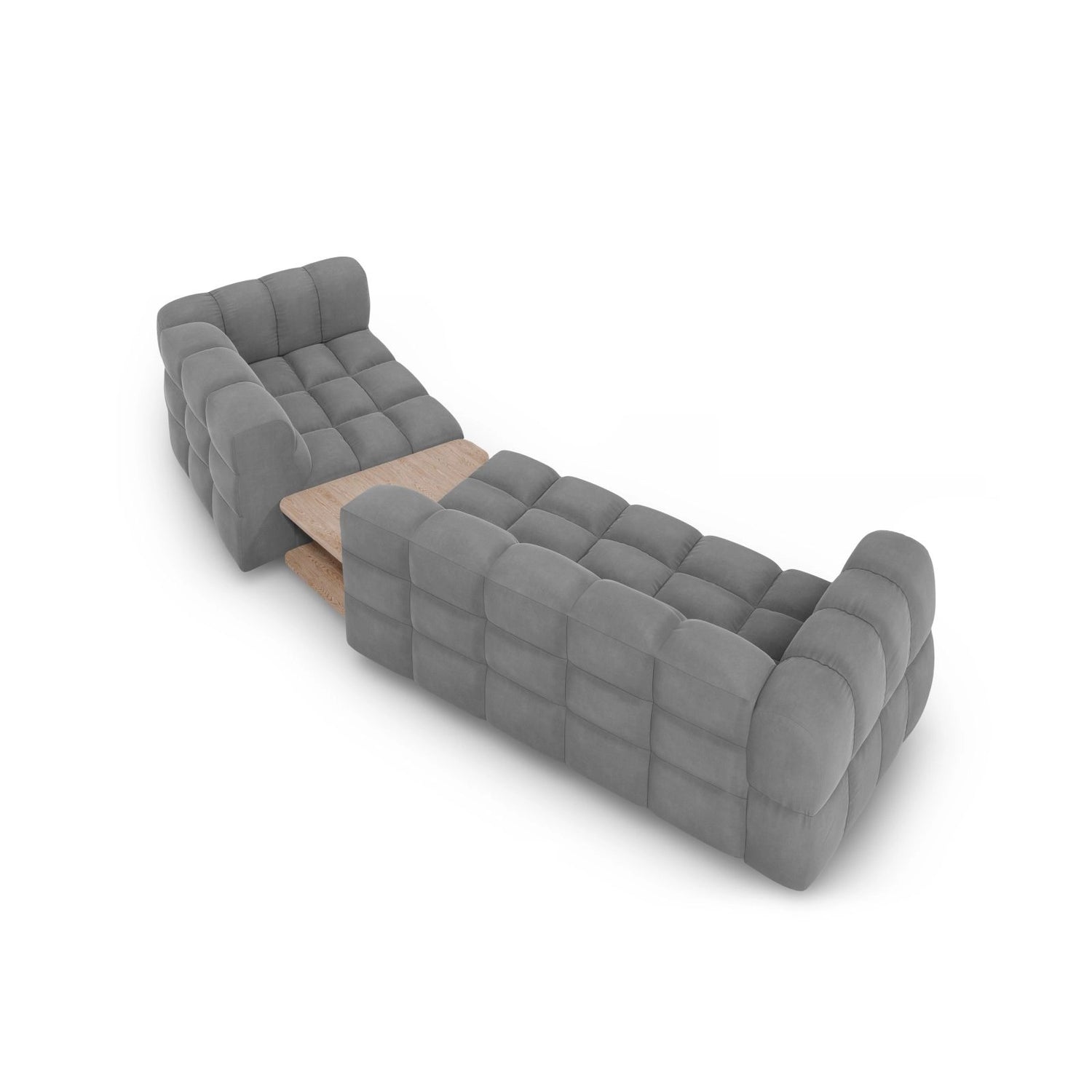 Sky Modulares 3-Sitzer Sofa, Rechte Seite, aus Samt, 353x148 cm von Cosmopolitan Design – Bild 5