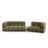 Sky Modulares 3-Sitzer Sofa, Rechte Seite, aus Samt in Hellgrün (Casino Forest), 353x148 cm von Cosmopolitan Design – Bild 1