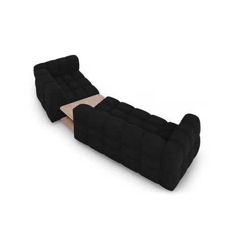 Sky Modulares 3-Sitzer Sofa, Rechte Seite, aus Samt in Schwarz (Casino Black), 353x148 cm von Cosmopolitan Design – Bild 5