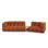 Sky Modulares 3-Sitzer Sofa, Rechte Seite, aus Samt in Terrakotta (Casino Terracota), 353x148 cm von Cosmopolitan Design – Bild 1