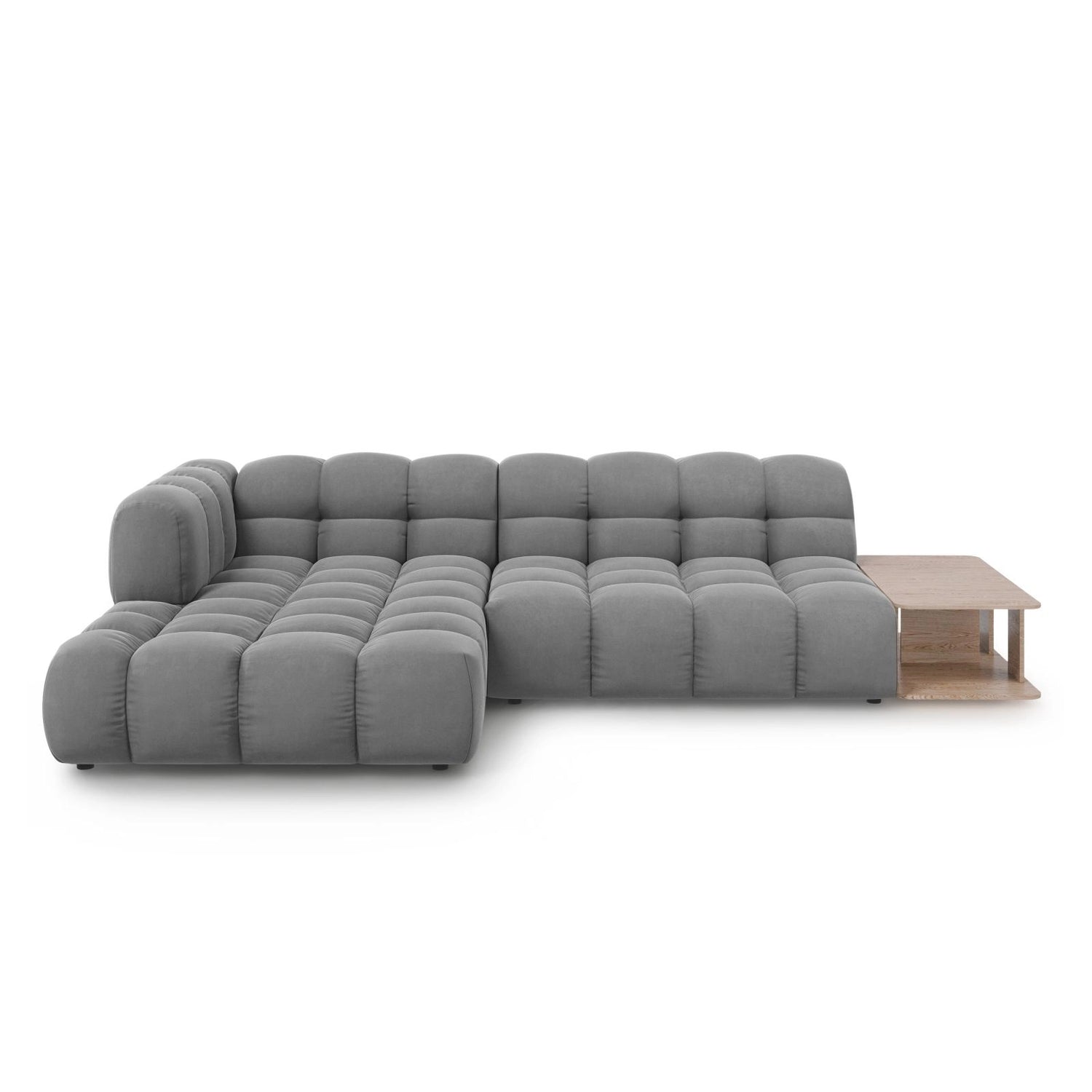 Sky Modulares 4-Sitzer Ecksofa, Linke Seite, aus Samt, 297x162 cm von Cosmopolitan Design – Bild 1