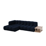 Sky Modulares 4-Sitzer Ecksofa, Linke Seite, aus Samt in Königsblau (Casino Deep Blue), 297x162 cm von Cosmopolitan Design – Bild 3