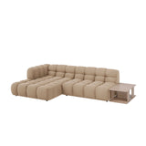 Sky Modulares 4-Sitzer Ecksofa, Linke Seite, aus Samt in Sand (Casino Lion), 297x162 cm von Cosmopolitan Design – Bild 3