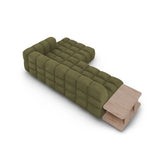 Sky Modulares 4-Sitzer Ecksofa, Rechte Seite, aus Samt in Hellgrün (Casino Forest), 297x162 cm von Cosmopolitan Design – Bild 5