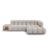 Sky Modulares 4-Sitzer Ecksofa, Rechte Seite, aus Samt in Leichtes Beige (Casino Pearl), 297x162 cm von Cosmopolitan Design – Bild 1