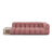 Sky Modulares 4-Sitzer Sofa, Linke Seite, aus Samt in Flamingo (Casino Salmon), 297x102 cm von Cosmopolitan Design – Bild 1