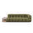 Sky Modulares 4-Sitzer Sofa, Linke Seite, aus Samt in Hellgrün (Casino Forest), 297x102 cm von Cosmopolitan Design – Bild 1