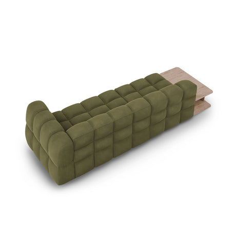Sky Modulares 4-Sitzer Sofa, Linke Seite, aus Samt in Hellgrün (Casino Forest), 297x102 cm von Cosmopolitan Design – Bild 5