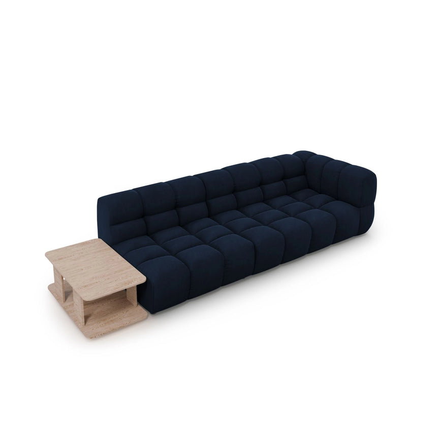 Sky Modulares 4-Sitzer Sofa, Linke Seite, aus Samt in Königsblau (Casino Deep Blue), 297x102 cm von Cosmopolitan Design – Bild 4