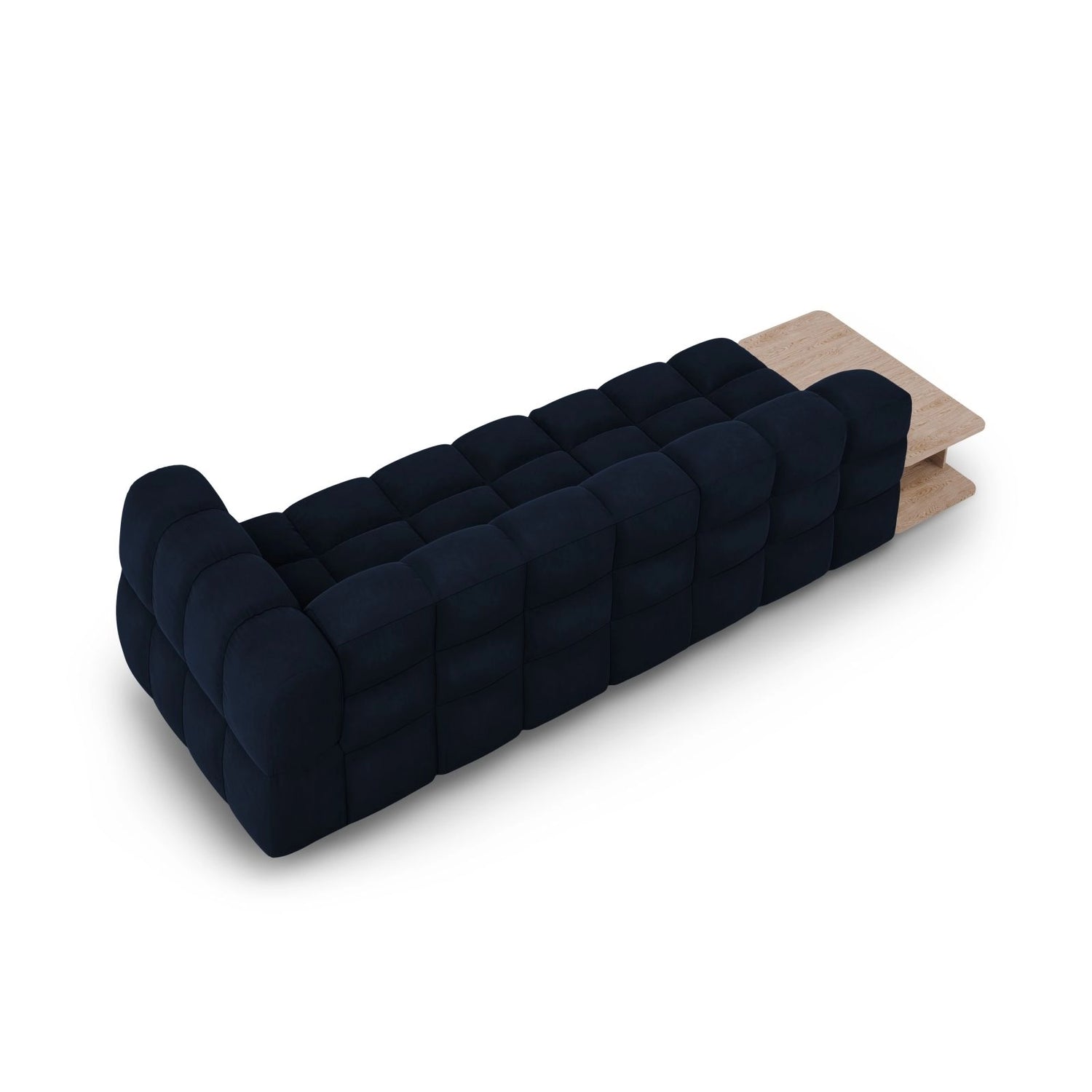 Sky Modulares 4-Sitzer Sofa, Linke Seite, aus Samt in Königsblau (Casino Deep Blue), 297x102 cm von Cosmopolitan Design – Bild 5