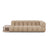 Sky Modulares 4-Sitzer Sofa, Linke Seite, aus Samt in Sand (Casino Lion), 297x102 cm von Cosmopolitan Design – Bild 1