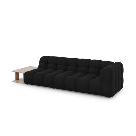 Sky Modulares 4-Sitzer Sofa, Linke Seite, aus Samt in Schwarz (Casino Black), 297x102 cm von Cosmopolitan Design – Bild 3