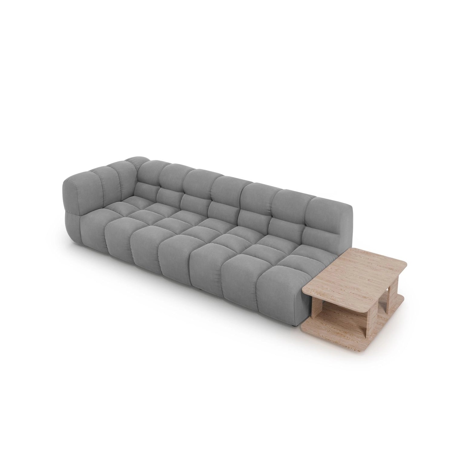Sky Modulares 4-Sitzer Sofa, Rechte Seite, aus Samt, 297x102 cm von Cosmopolitan Design – Bild 4