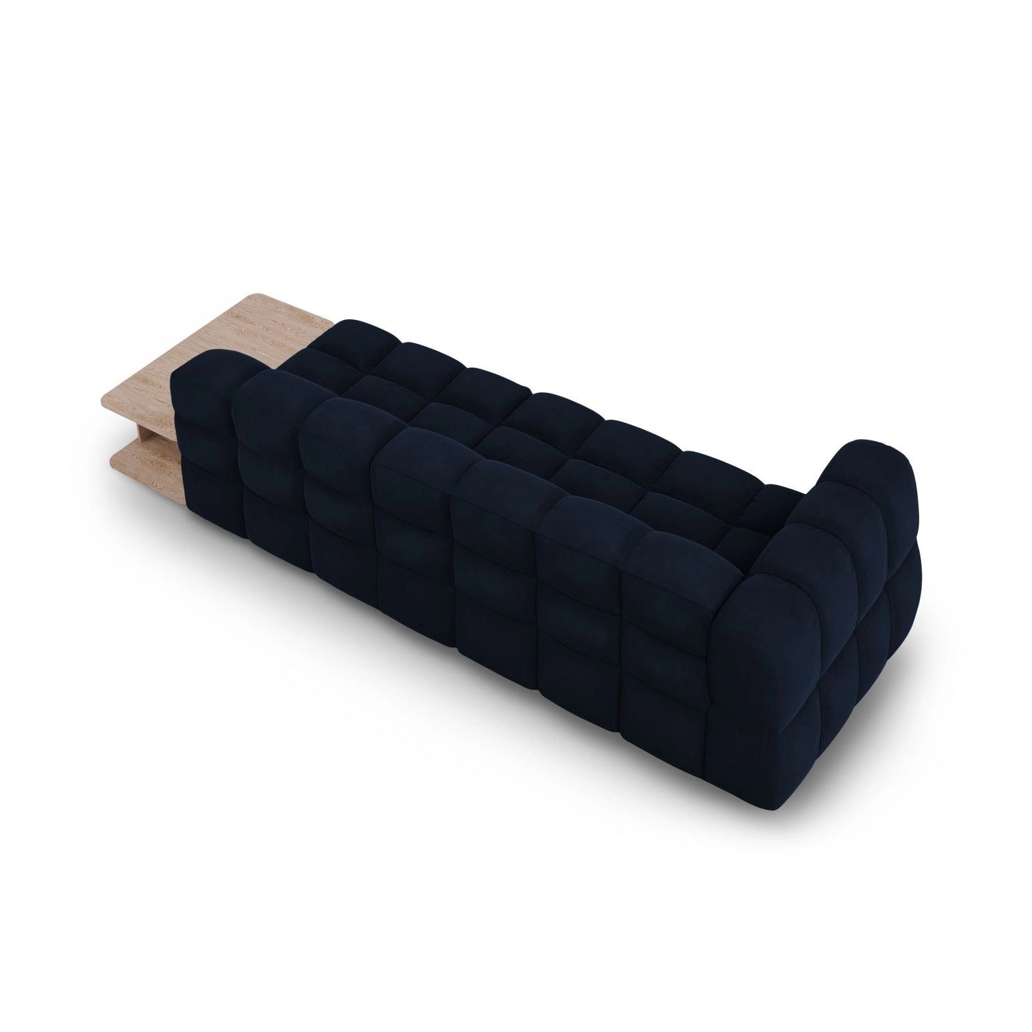 Sky Modulares 4-Sitzer Sofa, Rechte Seite, aus Samt in Königsblau (Casino Deep Blue), 297x102 cm von Cosmopolitan Design – Bild 5
