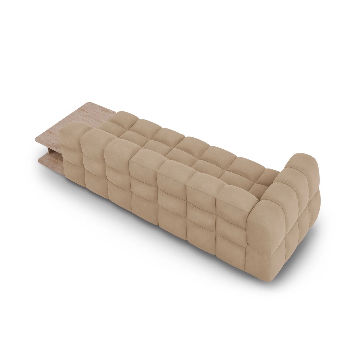 Sky Modulares 4-Sitzer Sofa, Rechte Seite, aus Samt in Sand (Casino Lion), 297x102 cm von Cosmopolitan Design – Bild 5