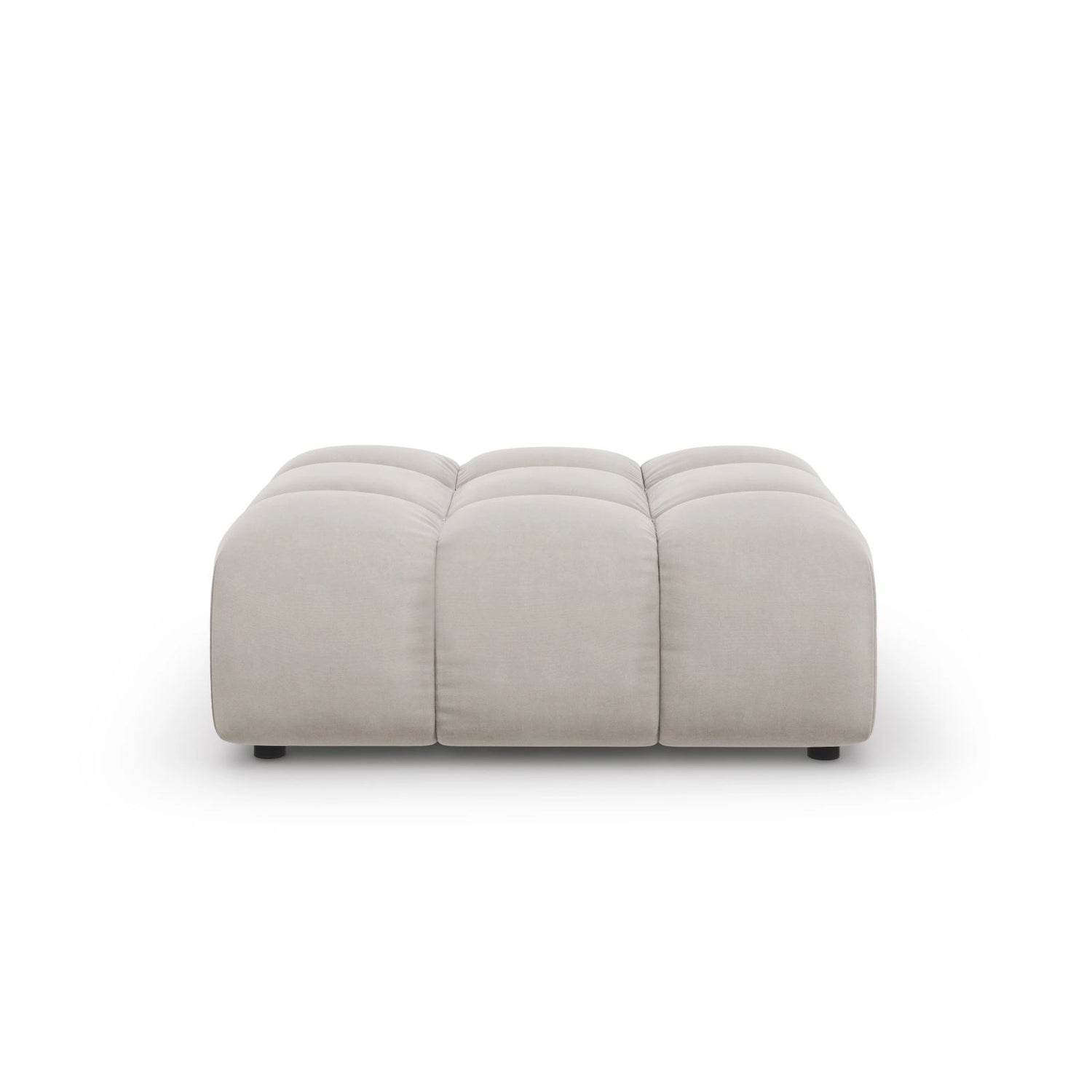 Sky Pouf aus Samt in Hellbeige (Casino Pearl), 102x80x43 cm von Cosmopolitan Design – Bild 1
