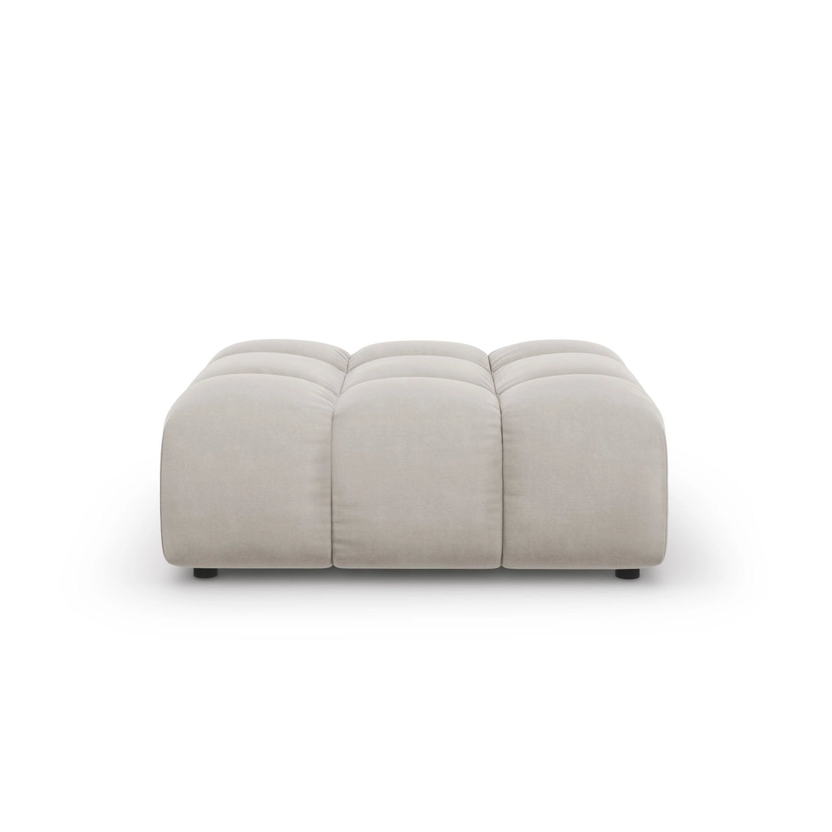 Sky Pouf aus Samt in Hellbeige (Casino Pearl), 102x80x43 cm von Cosmopolitan Design – Bild 1