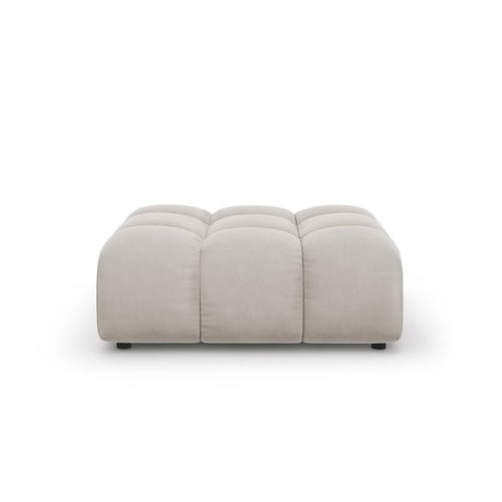 Sky Pouf aus Samt in Hellbeige (Casino Pearl), 102x80x43 cm von Cosmopolitan Design – Bild 1
