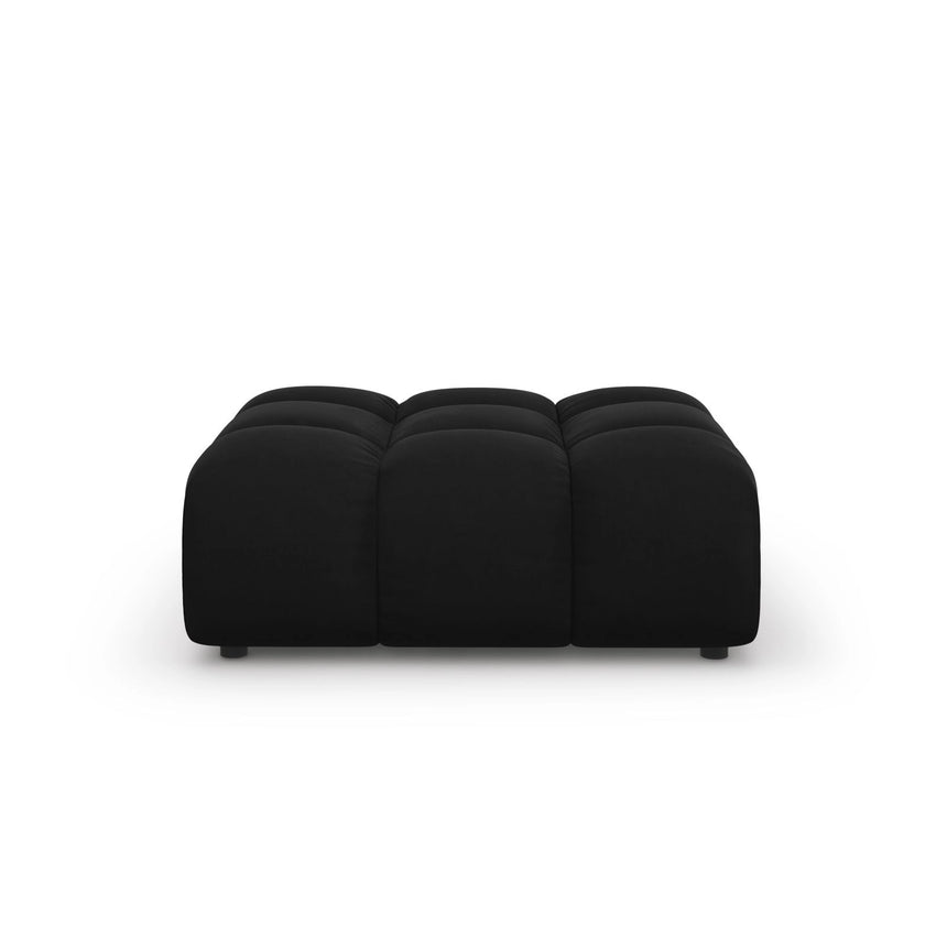 Sky Pouf aus Samt in Schwarz (Casino Black), 102x80x43 cm von Cosmopolitan Design – Bild 1