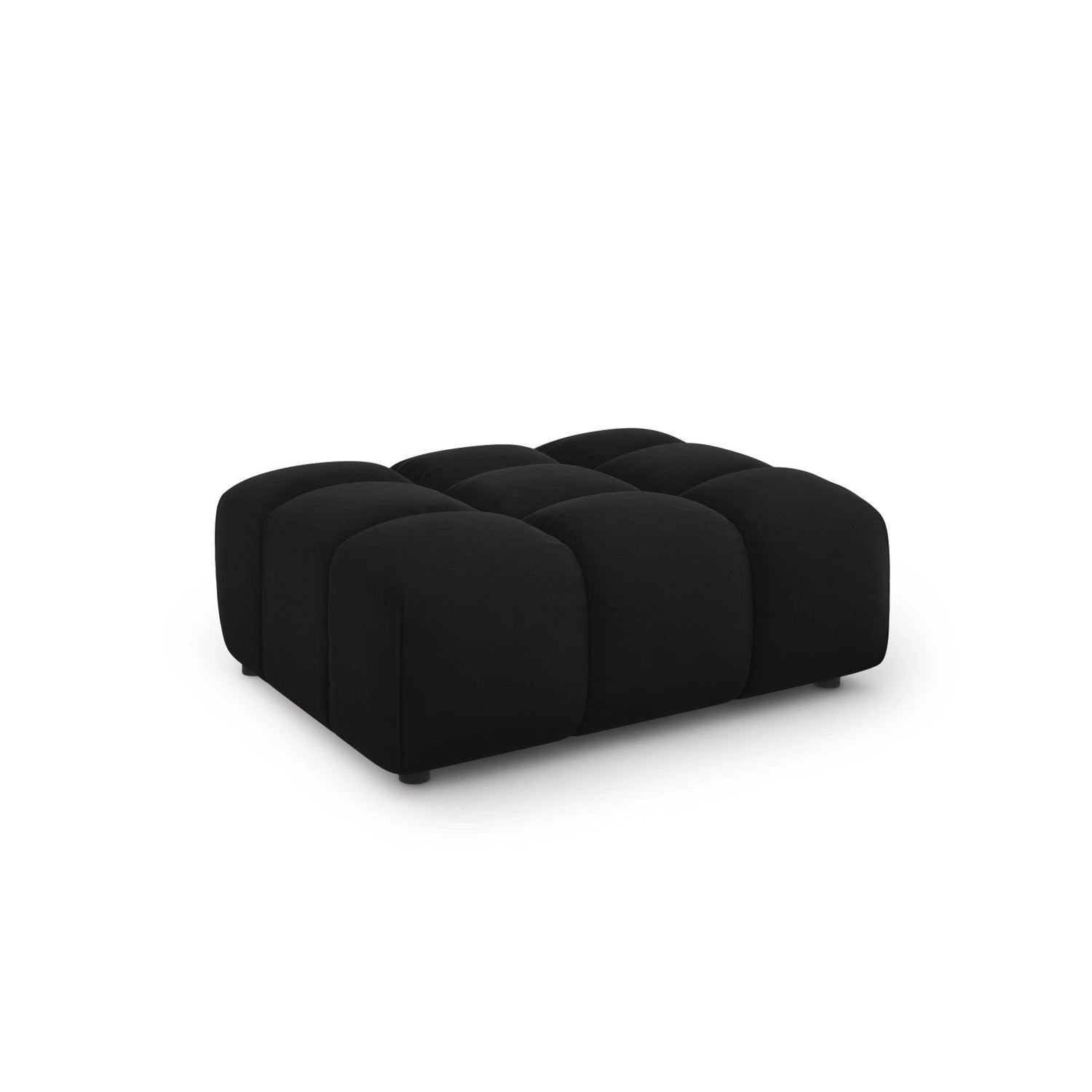 Sky Pouf aus Samt in Schwarz (Casino Black), 102x80x43 cm von Cosmopolitan Design – Bild 3
