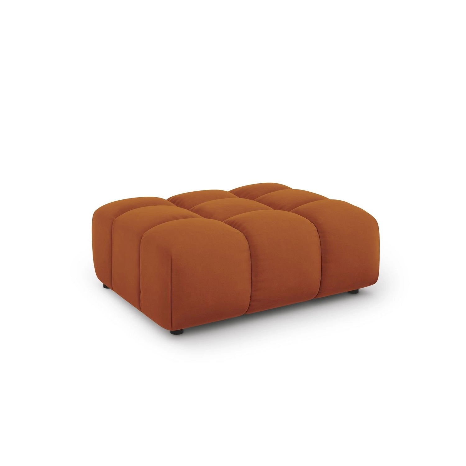 Sky Pouf aus Samt in Terrakotta (Casino Terracota), 102x80x43 cm von Cosmopolitan Design – Bild 3