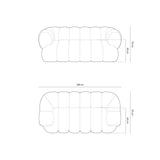 Sofa, "Koge", 2 Seats, Navy Blue, 180x95x70
Made in Europe von Cosmopolitan Design – Bild 3