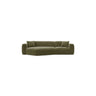 Strino 3-Sitzer Ecksofa, Linke Seite, aus Samt in Grün (Salvador 8), 308x136x78 cm von Cosmopolitan Design – Bild 1