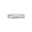 Strino 3-Sitzer Ecksofa, Linke Seite, aus Samt oder Strukturstoff, 308x136x78 cm von Cosmopolitan Design – Bild 1