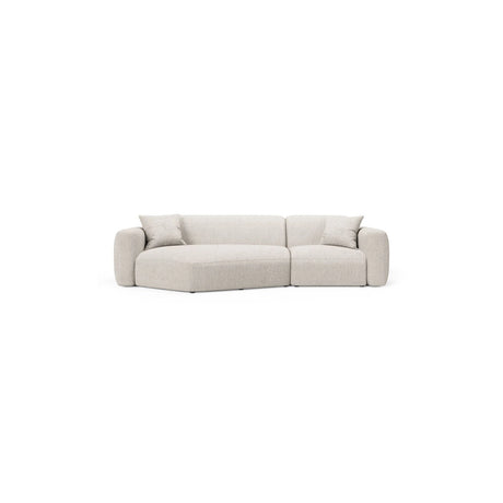 Strino 3-Sitzer Ecksofa, Linke Seite, aus Samt oder Strukturstoff, 308x136x78 cm von Cosmopolitan Design – Bild 1