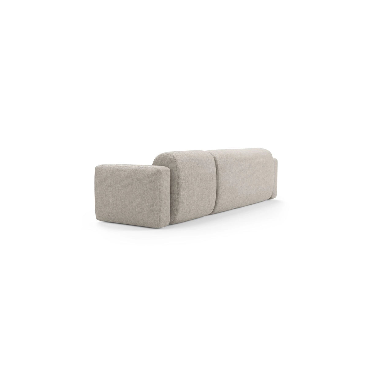 Strino 3-Sitzer Ecksofa, Linke Seite, aus Samt oder Strukturstoff, 308x136x78 cm von Cosmopolitan Design – Bild 4