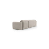 Strino 3-Sitzer Ecksofa, Linke Seite, aus Samt oder Strukturstoff, 308x136x78 cm von Cosmopolitan Design – Bild 4