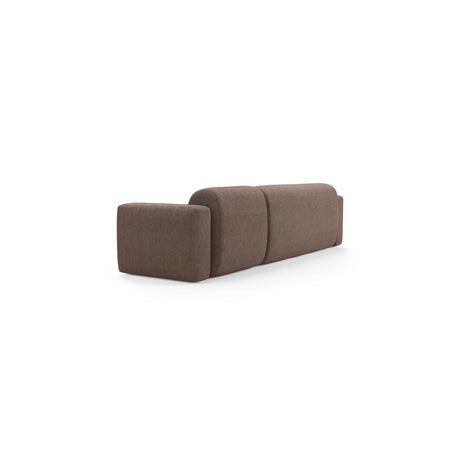 Strino 3-Sitzer Ecksofa, Linke Seite, aus Strukturierter Stoff in Cappuccino (Sorella 21), 308x136x78 cm von Cosmopolitan Design – Bild 4
