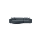 Strino 3-Sitzer Ecksofa, Linke Seite, aus Strukturierter Stoff in Dunkelblau (Sorella 77), 308x136x78 cm von Cosmopolitan Design – Bild 1