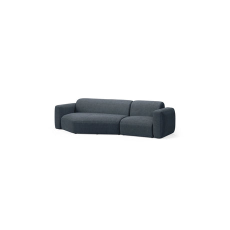 Strino 3-Sitzer Ecksofa, Linke Seite, aus Strukturierter Stoff in Dunkelblau (Sorella 77), 308x136x78 cm von Cosmopolitan Design – Bild 3