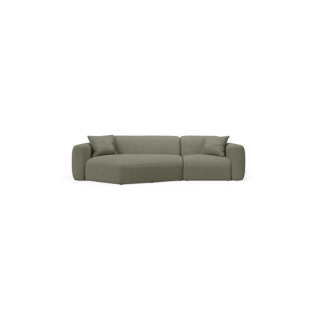 Strino 3-Sitzer Ecksofa, Linke Seite, aus Strukturierter Stoff in Dunkles Olivgrün (Sorella 34), 308x136x78 cm von Cosmopolitan Design – Bild 1