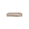 Strino 3-Sitzer Ecksofa, Rechte Seite, aus Samt in Beige (Salvador 1), 308x136x78 cm von Cosmopolitan Design – Bild 1