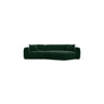 Strino 3-Sitzer Ecksofa, Rechte Seite, aus Samt in Flaschengrün (Salvador 7), 308x136x78 cm von Cosmopolitan Design – Bild 1