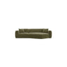 Strino 3-Sitzer Ecksofa, Rechte Seite, aus Samt in Grün (Salvador 8), 308x136x78 cm von Cosmopolitan Design – Bild 1