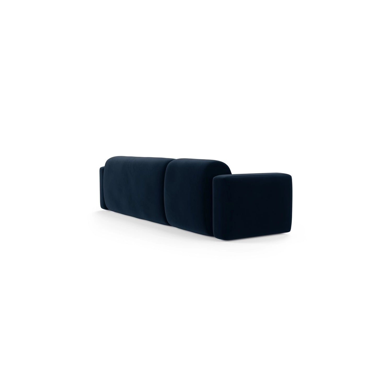 Strino 3-Sitzer Ecksofa, Rechte Seite, aus Samt in Königsblau (Salvador 5), 308x136x78 cm von Cosmopolitan Design – Bild 4