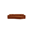 Strino 3-Sitzer Ecksofa, Rechte Seite, aus Samt in Terrakotta (Salvador 14), 308x136x78 cm von Cosmopolitan Design – Bild 1