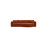 Strino 3-Sitzer Ecksofa, Rechte Seite, aus Samt in Terrakotta (Salvador 14), 308x136x78 cm von Cosmopolitan Design – Bild 1