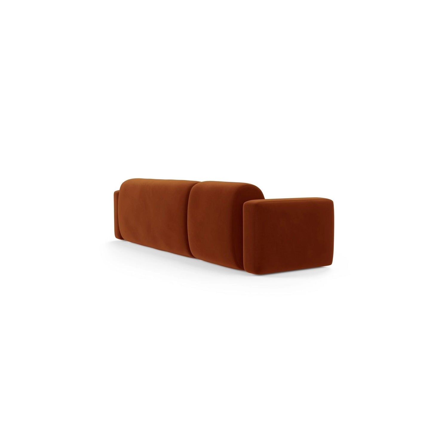 Strino 3-Sitzer Ecksofa, Rechte Seite, aus Samt in Terrakotta (Salvador 14), 308x136x78 cm von Cosmopolitan Design – Bild 4