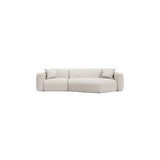Strino 3-Sitzer Ecksofa, Rechte Seite, aus Samt oder Strukturstoff, 308x136x78 cm von Cosmopolitan Design – Bild 1