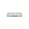 Strino 3-Sitzer Ecksofa, Rechte Seite, aus Samt oder Strukturstoff, 308x136x78 cm von Cosmopolitan Design – Bild 1